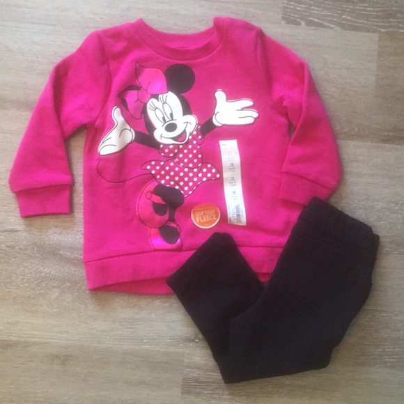 Minnie Mouse Fleece Sweatershirt and pants - Picture 2 of 4